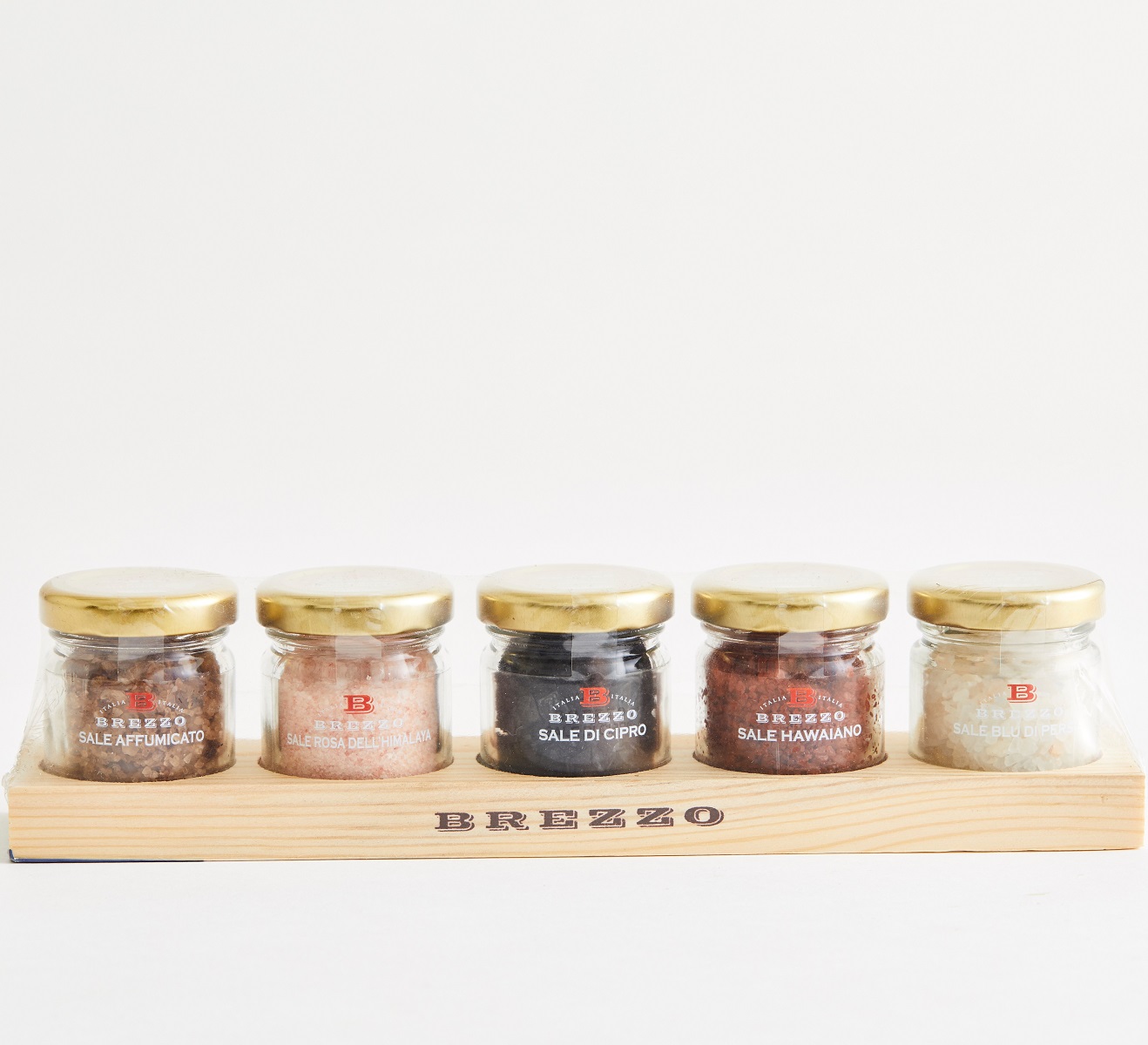 Brezzo Brezzo Gift Tray 5 Jars Salt | Cheese Market